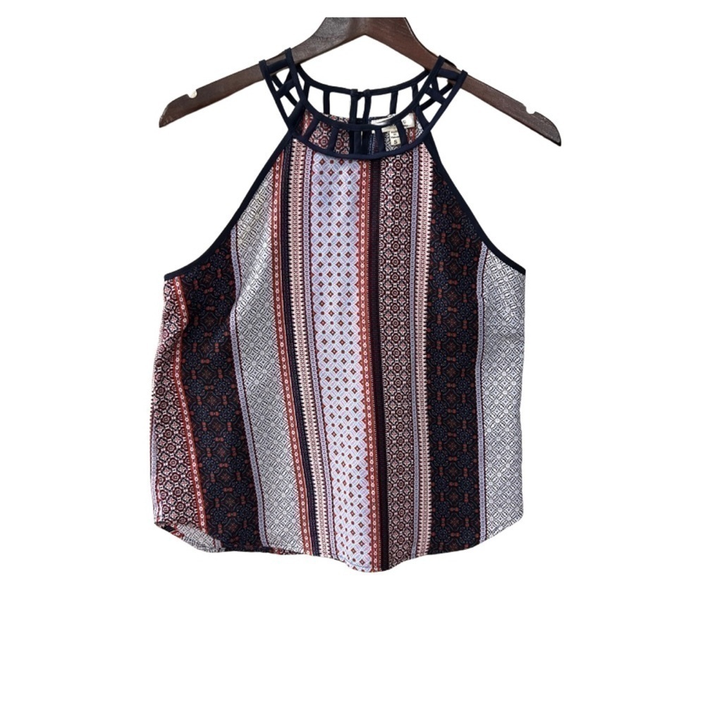 Monteau Multi Color Tank Top Size S NWOT Women